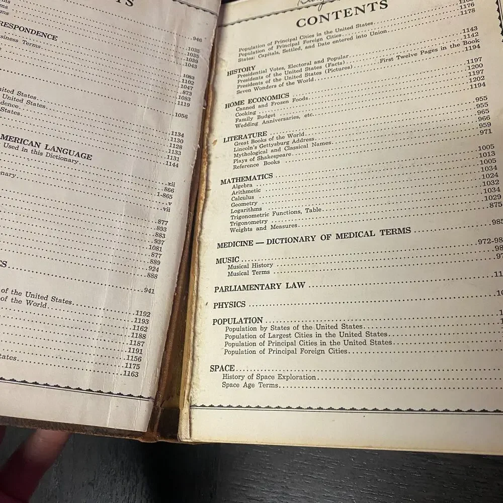 1966 Websters New World Dictionary, Everyday Encyclopedic Edition